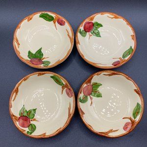 Vintage Franciscan Ware Apple Berry Small Bowls Set of 4 5.25", Made in Californ